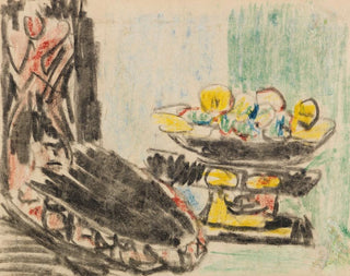 Ernst Ludwig Kirchner - Stillleben neben geschnitztem Stuhl.webp