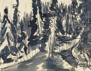 Ernst Ludwig Kirchner - Tannenwald BergwaldStudie.webp