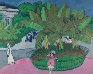 Le bosquet d'Albertplatz à Dresde - Ernst Ludwig Kirchner — widok dzieła