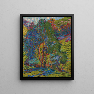 Waldstück - Ernst Ludwig Kirchner — oprawiony obraz na ścianie