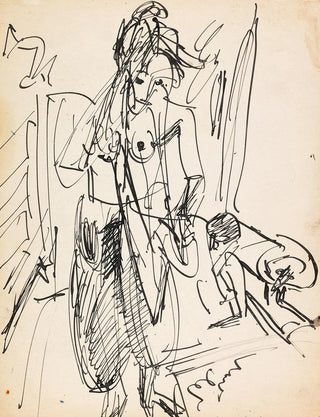 kobiecy Nu - Ernst Ludwig Kirchner — widok dzieła