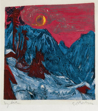 Ernst Ludwig Kirchner - Winter Landscape in Moonlight.webp