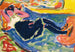Kobieta w czarnych pończochach La Grande Grete - Ernst Ludwig Kirchner — widok dzieła