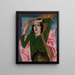 Kobieta w zielonej bluzce - Ernst Ludwig Kirchner — oprawiony obraz na ścianie