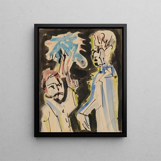 Ernst Ludwig Kirchner - Zwei Halbfiguren Two halffigures.webp