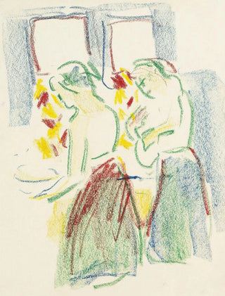 Ernst Ludwig Kirchner - Zwei Mdchen bei der Toilette.webp