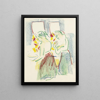 Ernst Ludwig Kirchner - Zwei Mdchen bei der Toilette.webp