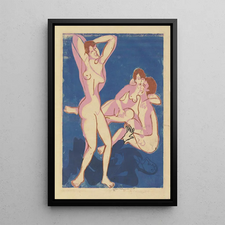 Ernst Ludwig Kirchner - Zwei Mnner und eine Frau.webp