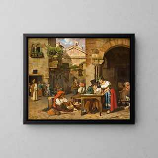 Ernst Meyer - A Roman Street LetterWriter Reading A Letter Aloud To A Young Girl.webp