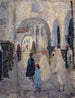 Ulica z łukami w mieście w Afryce Północnej - Ernst Schiess — widok dzieła