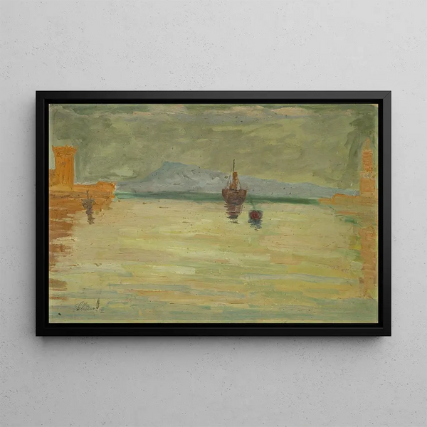 Ernst Schiess - Hafeneinfahrt von Palma di Mallorca.webp