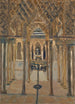 Cour des Lions de l'Alhambra - Ernst Schiess — widok dzieła