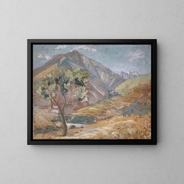 Olive dans les montagnes corses - Ernst Schiess — oprawiony obraz na ścianie