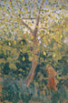 Drzewo z żółknącymi liśćmi jesienią - Ernst Schiess — widok dzieła
