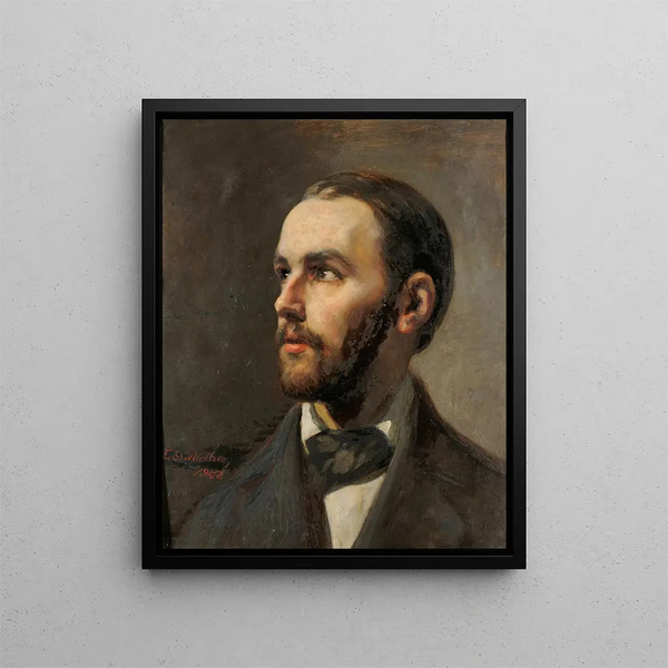 Portret archeologa Johanna Jakoba Bernoulliego - Ernst Stückelberg — oprawiony obraz na ścianie