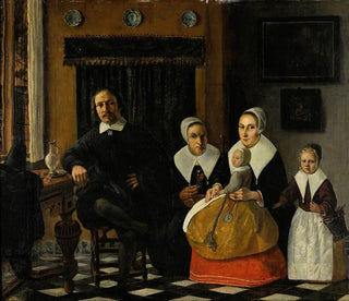 Esaias Boursse - Portrait of a family in an interior.webp