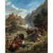 Reprodukcja obrazu Eskorciuchy arabskie w górach - Eugène Delacroix