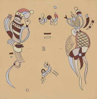 Esquisse pour tissu ou projet pour un fauteuil - Wassily Kandinsky