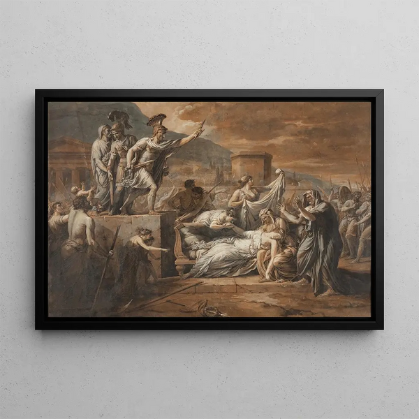 Etienne Barthlemy Garnier - Horatius Slaying his Sister Camilla after the Defeat of the Curiatii.webp