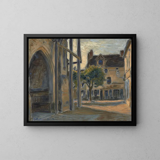 Brama kościoła Saint-Macre w Frévent-Tardenois, Aisne - Etienne Moreau-Nélaton — oprawiony obraz na ścianie