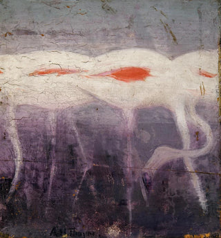 Étude de flamants blancs pour le livre Camouflage dans le royaume animal - Abbott Handerson Thayer