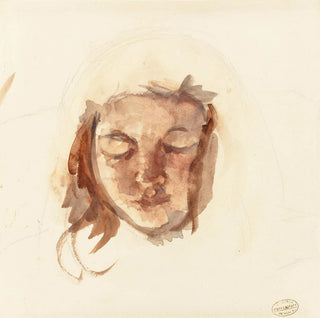 Étude de portrait d'une jeune fille - Mary Cassatt