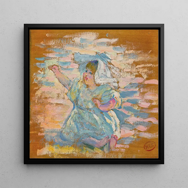 Étude pour mère jouant avec son enfant - Henri-Edmond Cross