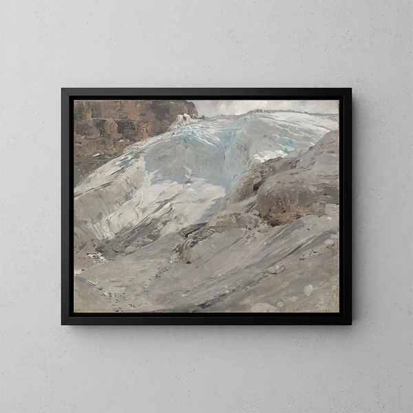 Le glacier de Madatschferner au Ortler - Eugen Bracht — oprawiony obraz na ścianie