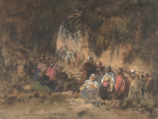Arabes w spoczynku - Eugenio Lucas Velázquez — widok dzieła