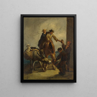 Eugenio Lucas Velzquez - Water sellers with a donkey.webp