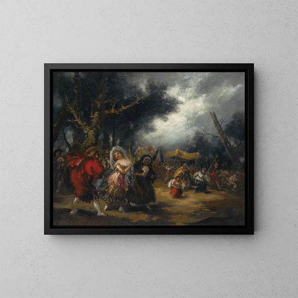La Procession - Eugenio Lucas Villamil — oprawiony obraz na ścianie