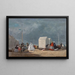 Nadchodząca burza - Eugène Boudin — oprawiony obraz na ścianie