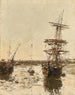 Przedport Trouville - Eugène Boudin — widok dzieła