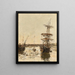 Przedport Trouville - Eugène Boudin — oprawiony obraz na ścianie