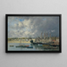 Bateaux ancrés dans le port de Portrieux - Eugène Boudin — oprawiony obraz na ścianie