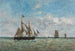 Łodzie rybackie przed Trouville - Eugène Boudin — widok dzieła