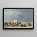 L'heure du bain à Deauville - Eugène Boudin — oprawiony obraz na ścianie