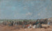 Scena plażowa w Trouville - Eugène Boudin — widok dzieła