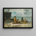 Berck, plaża - Eugène Boudin — oprawiony obraz na ścianie