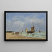 Berck L'appeareillage des barques - Eugène Boudin — oprawiony obraz na ścianie