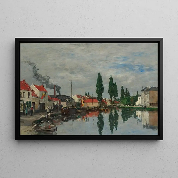 Eugne Boudin - Bruxelles Le Canal De Louvain.webp