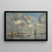 Camaret, ujście - Eugène Boudin — oprawiony obraz na ścianie