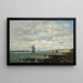 Côte de Bretagne - Eugène Boudin — oprawiony obraz na ścianie