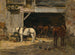 Cour et curie d'un loueur - Eugène Boudin — widok dzieła