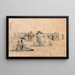Crinolines na Plaży w Trouville - Eugène Boudin — oprawiony obraz na ścianie
