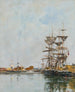 Deauville Le Bassin - Eugène Boudin — widok dzieła