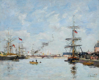 Deauville, basen Mare Haute - Eugène Boudin — widok dzieła
