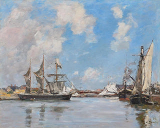 Deauville, basen - Eugène Boudin — widok dzieła
