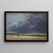 Deauville, przypływ niskiego poziomu - Eugène Boudin — oprawiony obraz na ścianie