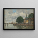 Dordrecht, nabrzeże portu - Eugène Boudin — oprawiony obraz na ścianie